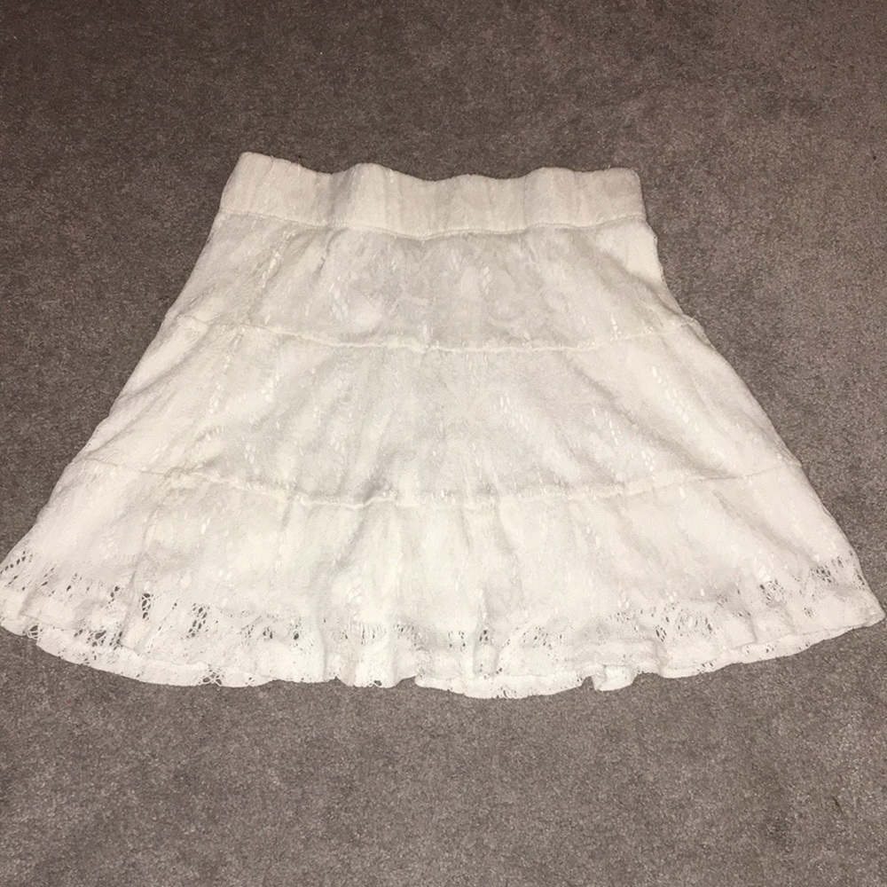 White Lace mini skirt